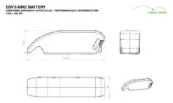 E-Bike Vision - EBV E-Bike Battery, Kompatibel Zu Bosch Active (Plus) / Performance (CX) 36 V Unterr 10 E-Bike Vision - EBV E-Bike Battery, Kompatibel Zu Bosch Active (Plus) / Performance (CX) 36 V Unterr -Zubehör Für Elektrofahrräder ebv e bike battery masse