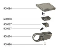 FIT 2.0 Insert Halter Display -Zubehör Für Elektrofahrräder fit 2 0 insert halter display skizze 2