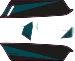 Aufkleber KTM Macina 2017 -Zubehör Für Elektrofahrräder ktm 2017e bike aufkleber dunkelcyan schwarz