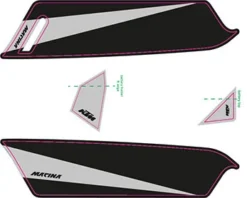 Aufkleber KTM Macina 2017 -Zubehör Für Elektrofahrräder ktm 2017e bike aufkleber grau matt schwarz matt