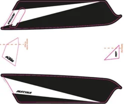 Aufkleber KTM Macina 2017 -Zubehör Für Elektrofahrräder ktm 2017e bike aufkleber schwarz matt weiss matt