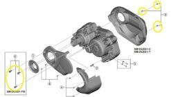 SHIMANO Schrauben Für STEPS Gehäuse SM-DUE61 - M4 (3 Stk)